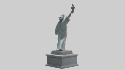 Empowered for Liberty statue model VR / AR / low-poly