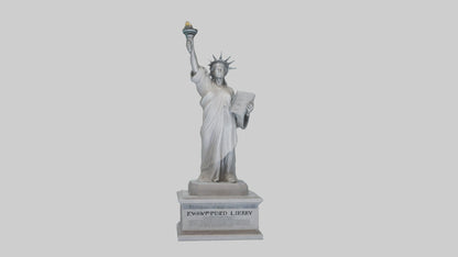Empowered for Liberty statue model VR / AR / low-poly