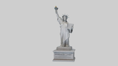Empowered for Liberty statue model VR / AR / low-poly
