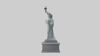 Empowered for Liberty statue model VR / AR / low-poly