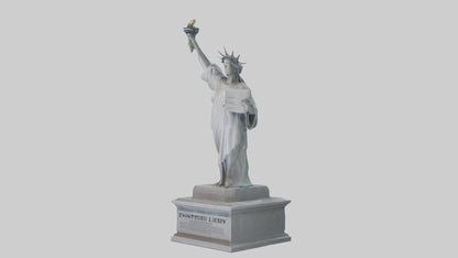 Empowered for Liberty statue model VR / AR / low-poly