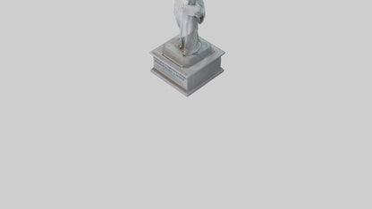 Empowered for Liberty statue model VR / AR / low-poly