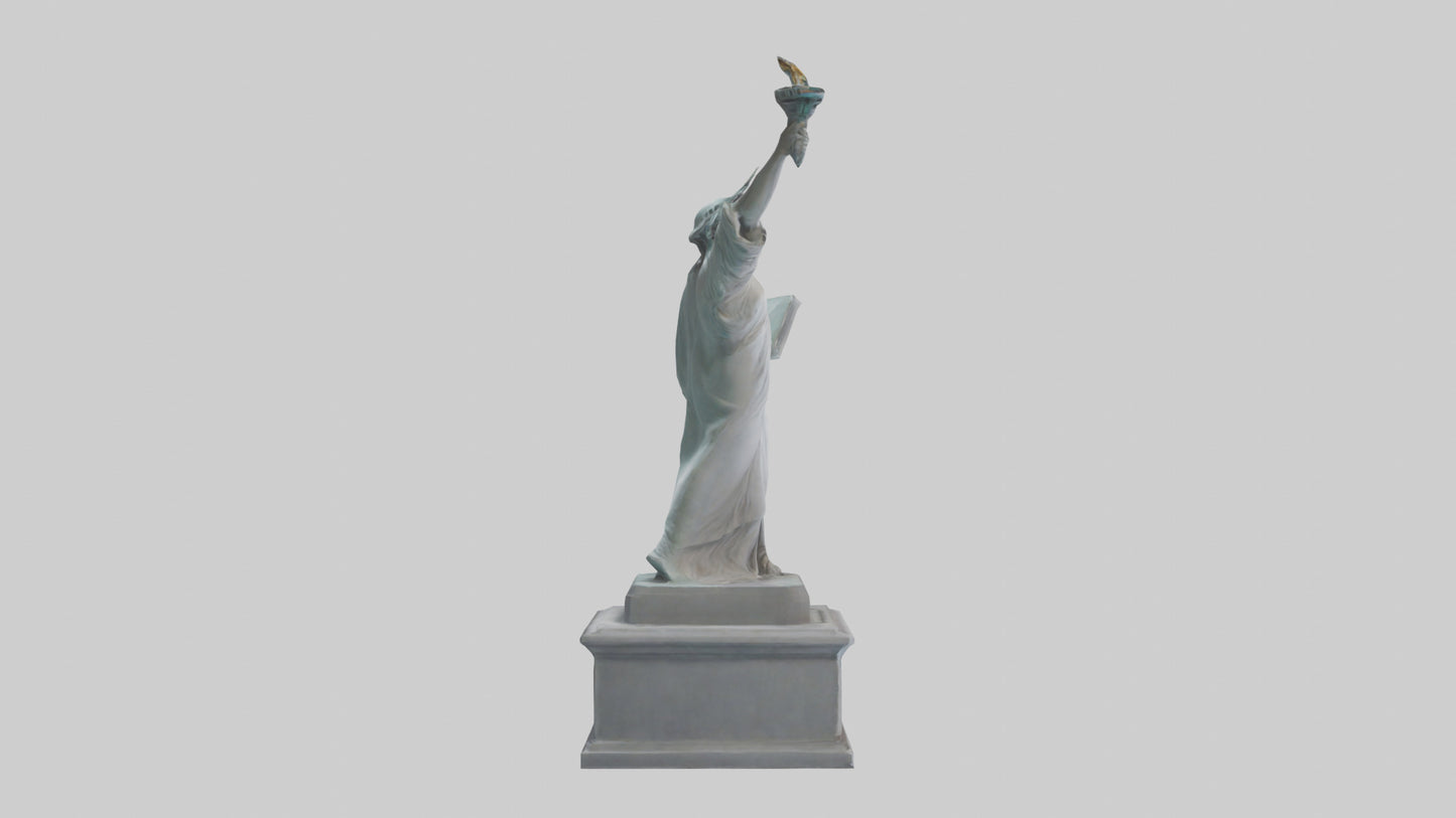 Empowered for Liberty statue model VR / AR / low-poly