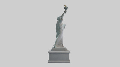 Empowered for Liberty statue model VR / AR / low-poly