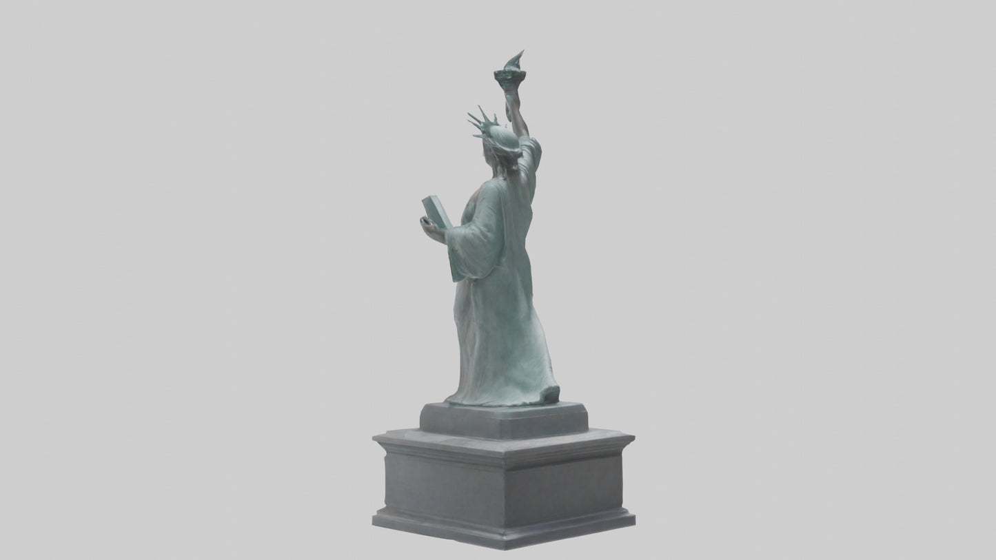 Empowered for Liberty statue model VR / AR / low-poly