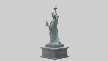 Empowered for Liberty statue model VR / AR / low-poly