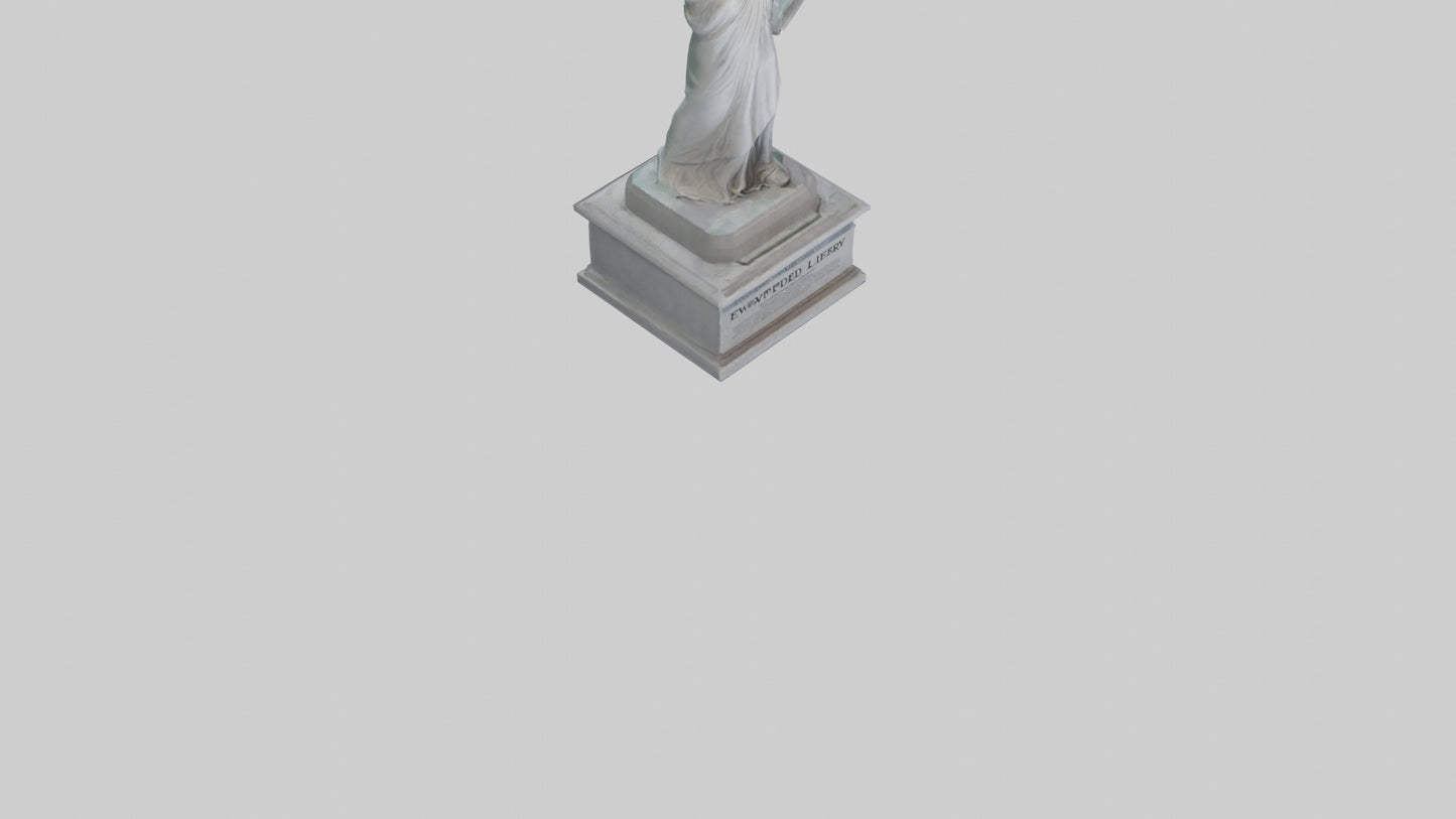 Empowered for Liberty statue model VR / AR / low-poly
