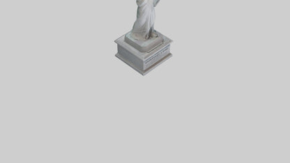 Empowered for Liberty statue model VR / AR / low-poly