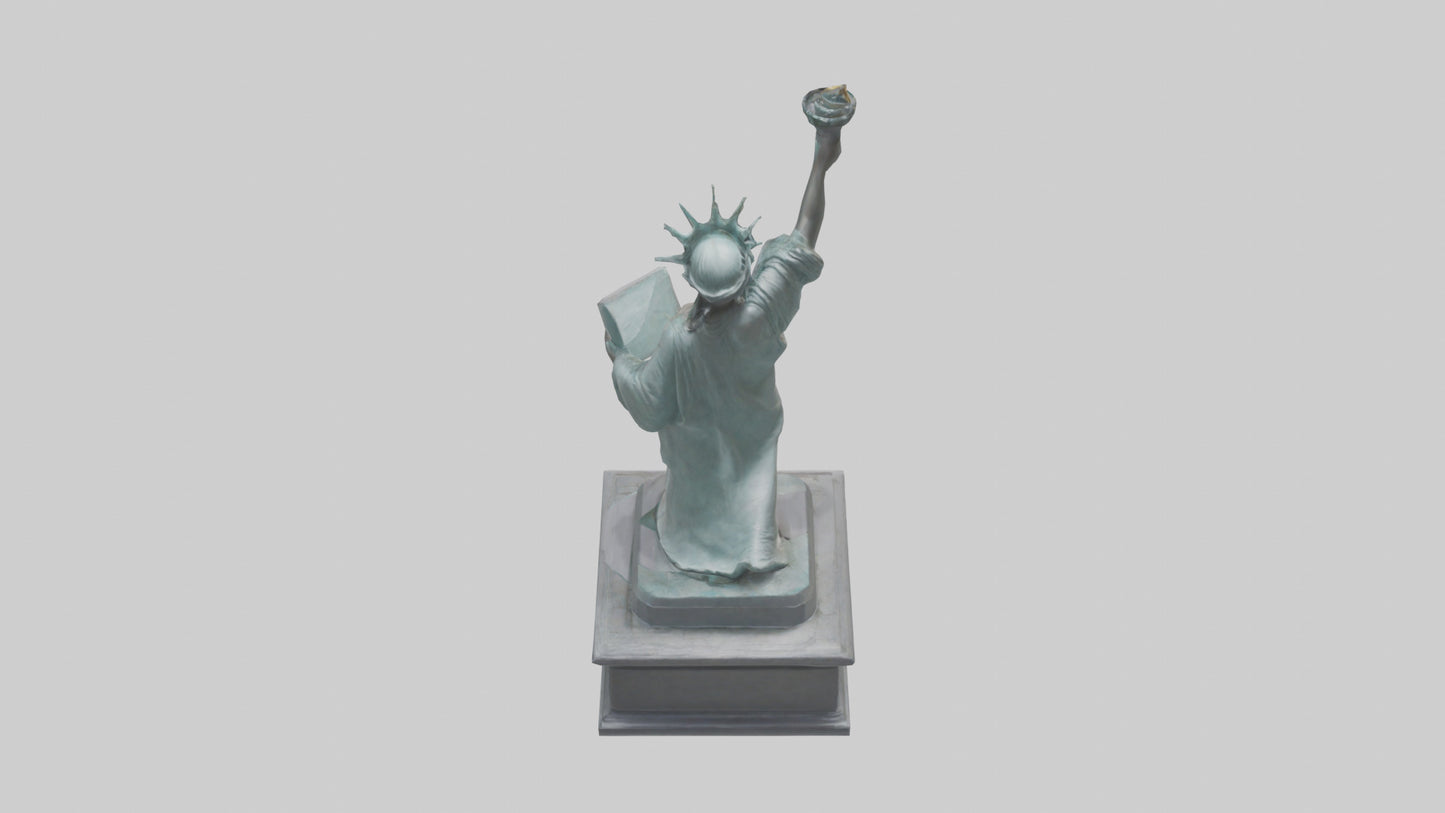 Empowered for Liberty statue model VR / AR / low-poly