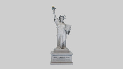 Empowered for Liberty statue model VR / AR / low-poly