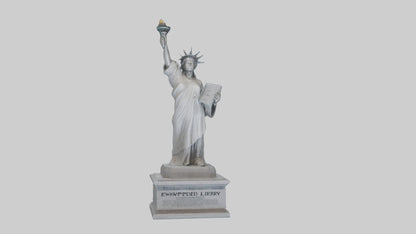 Empowered for Liberty statue model VR / AR / low-poly