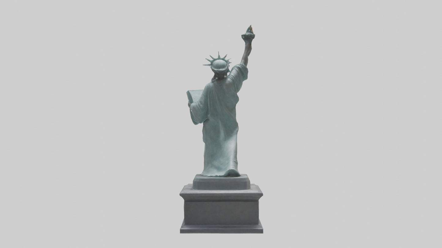Empowered for Liberty statue model VR / AR / low-poly