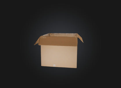 3D model empty box VR / AR / low-poly