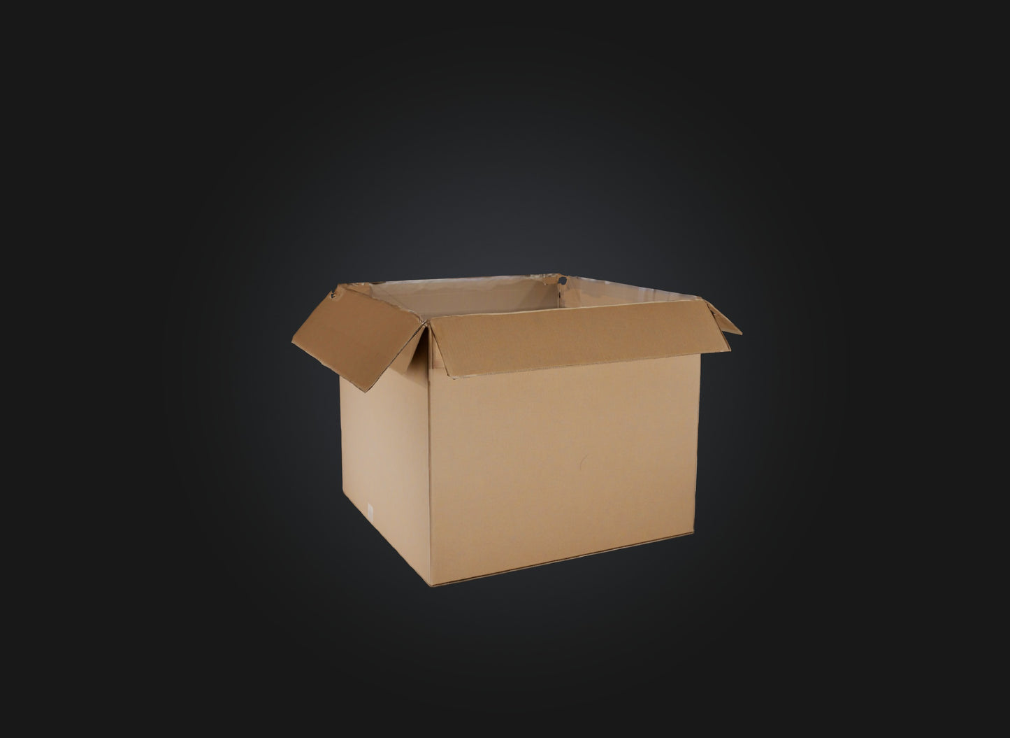 3D model empty box VR / AR / low-poly