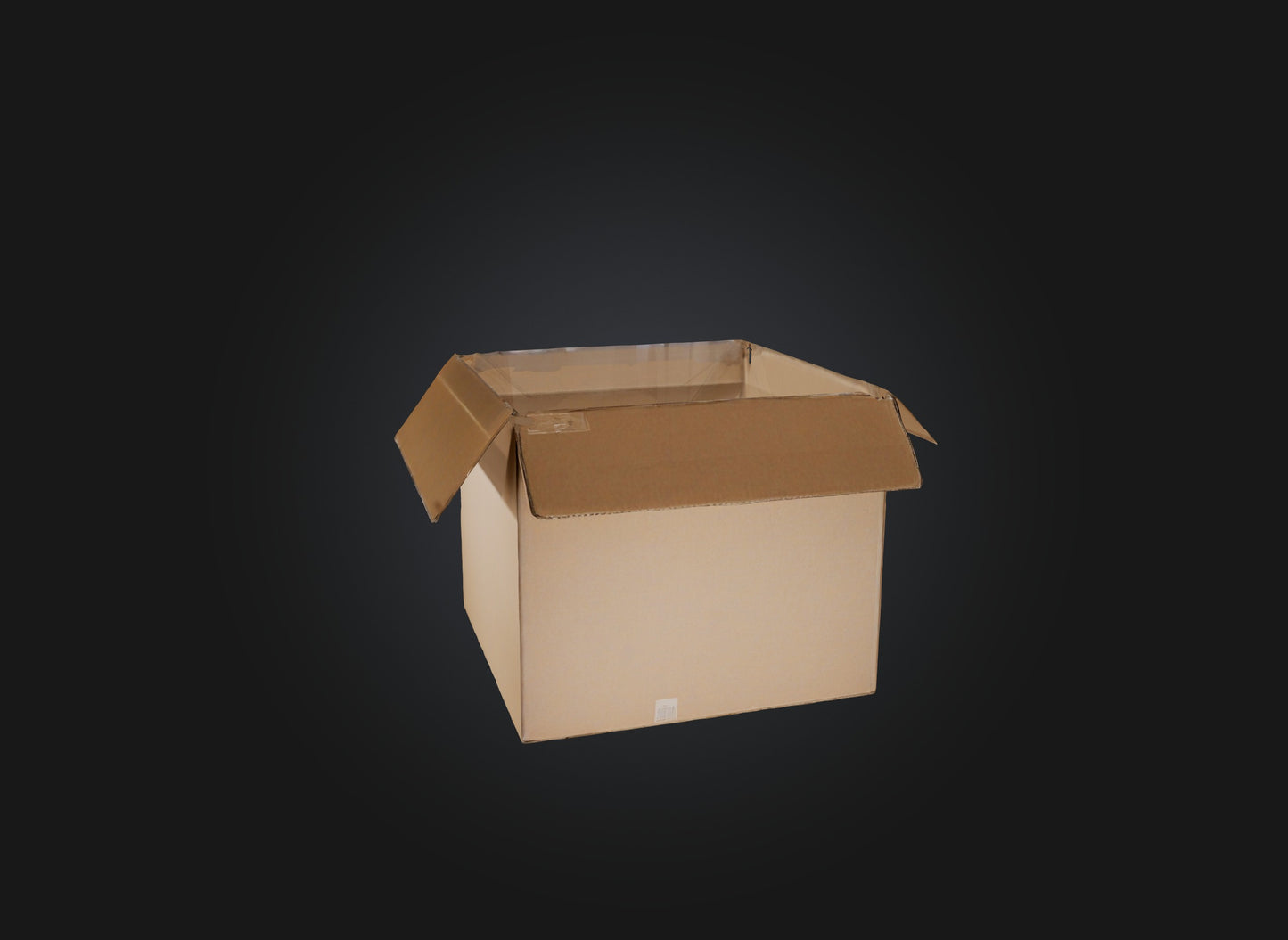 3D model empty box VR / AR / low-poly