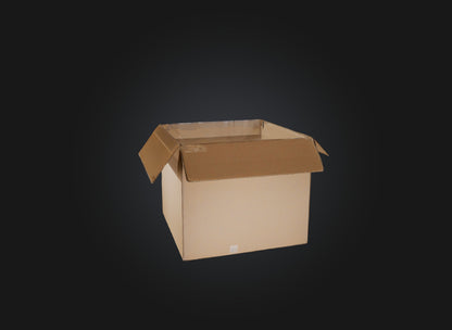 3D model empty box VR / AR / low-poly
