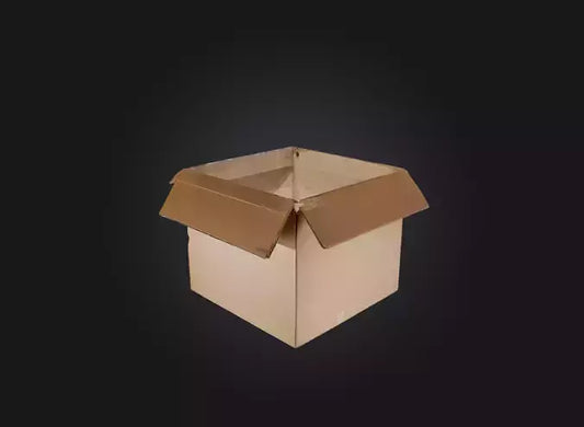 3D model empty box VR / AR / low-poly