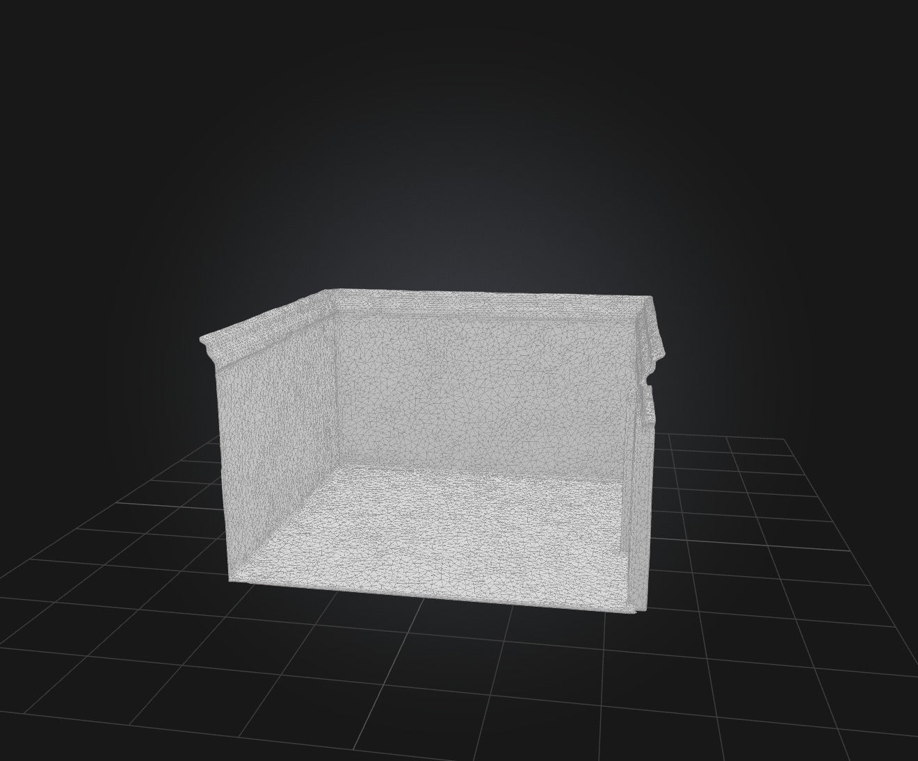 3D model Empty Room VR / AR / low-poly