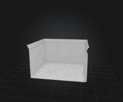3D model Empty Room VR / AR / low-poly