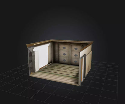 3D model Empty Room VR / AR / low-poly