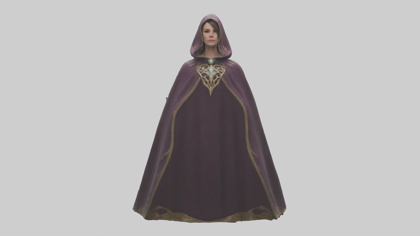 3D model Enchanted Cloak model VR / AR / low-poly