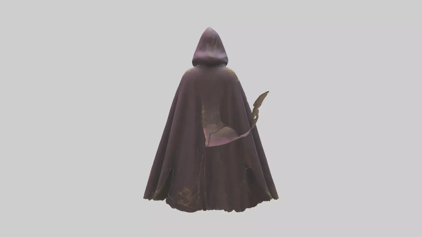 3D model Enchanted Cloak model VR / AR / low-poly