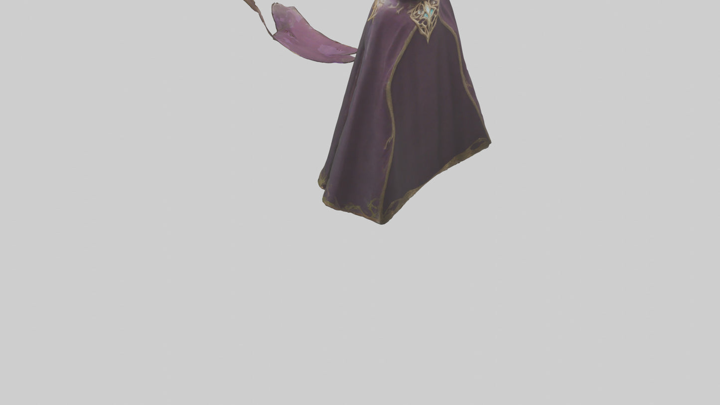 3D model Enchanted Cloak model VR / AR / low-poly