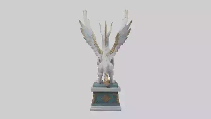 3D model Enchanted Griffin statue model VR / AR / low-poly