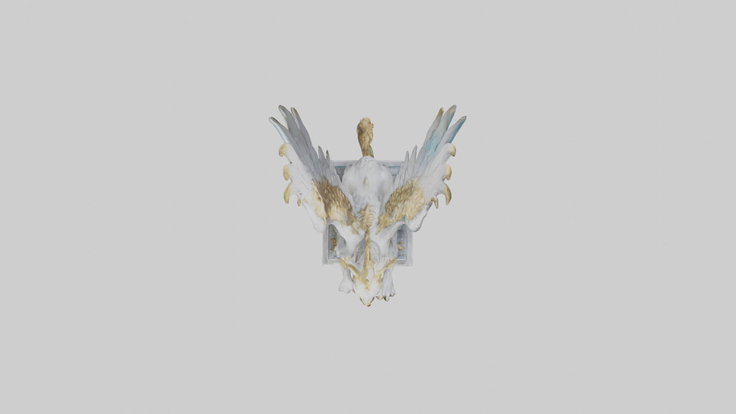 3D model Enchanted Griffin statue model VR / AR / low-poly