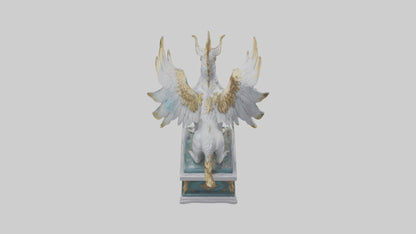 3D model Enchanted Griffin statue model VR / AR / low-poly