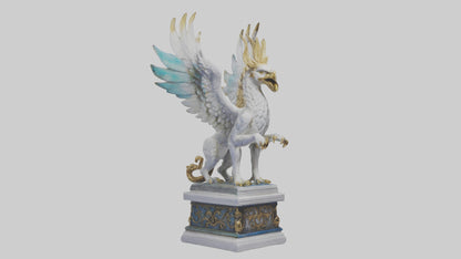 3D model Enchanted Griffin statue model VR / AR / low-poly