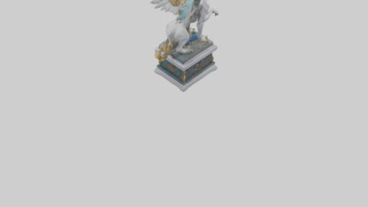 3D model Enchanted Griffin statue model VR / AR / low-poly
