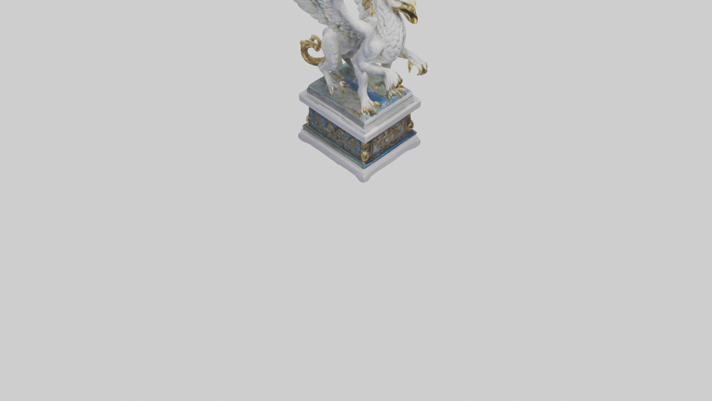 3D model Enchanted Griffin statue model VR / AR / low-poly