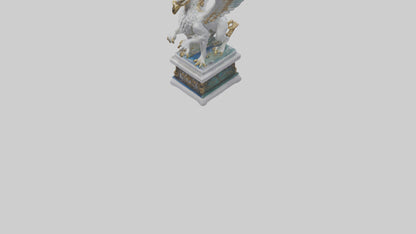 3D model Enchanted Griffin statue model VR / AR / low-poly