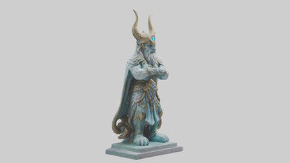 Enchanted Guardian statue model VR / AR / low-poly