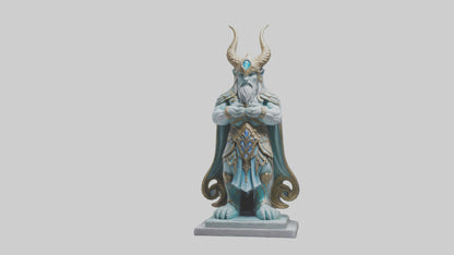 Enchanted Guardian statue model VR / AR / low-poly