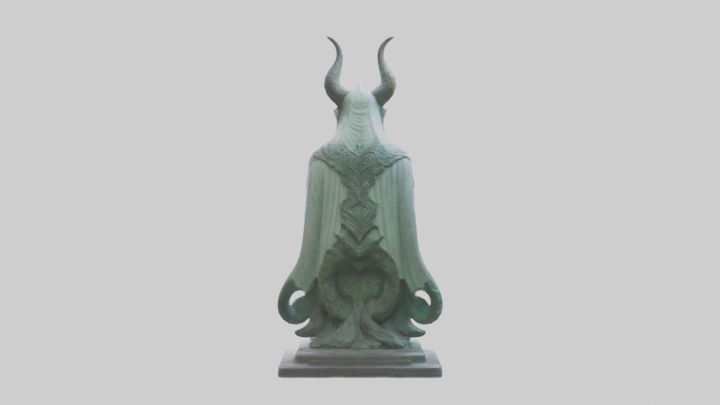 Enchanted Guardian statue model VR / AR / low-poly