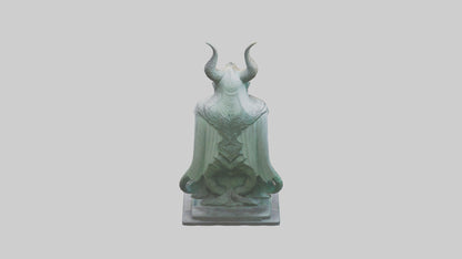Enchanted Guardian statue model VR / AR / low-poly