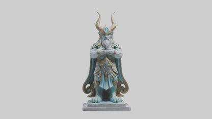 Enchanted Guardian statue model VR / AR / low-poly