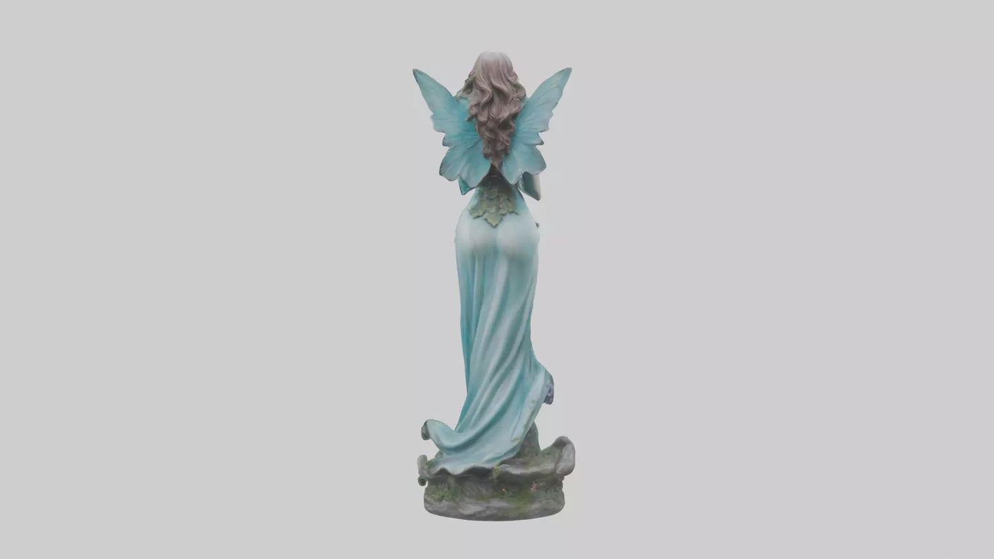 3D model Enchanted Lady statue model VR / AR / low-poly