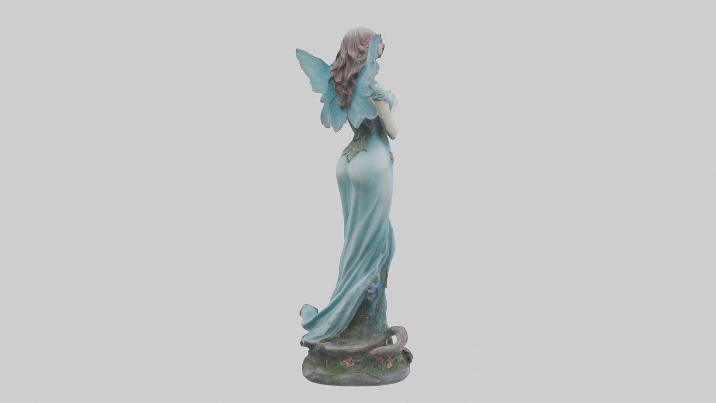 3D model Enchanted Lady statue model VR / AR / low-poly
