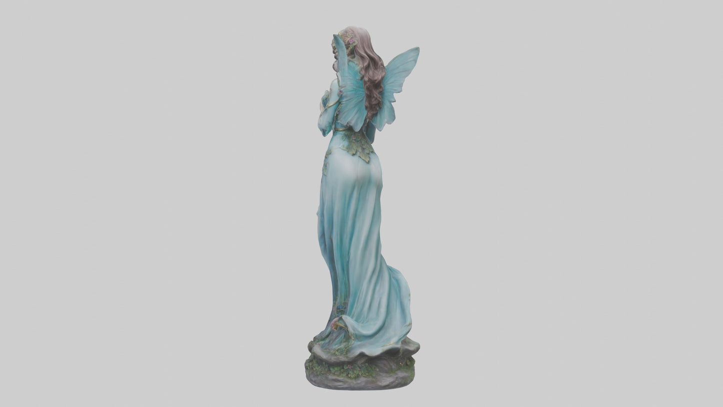 3D model Enchanted Lady statue model VR / AR / low-poly
