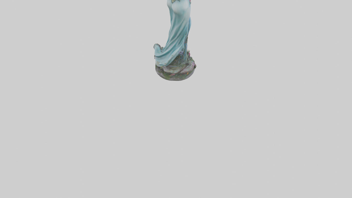 3D model Enchanted Lady statue model VR / AR / low-poly