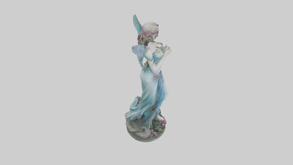 3D model Enchanted Lady statue model VR / AR / low-poly