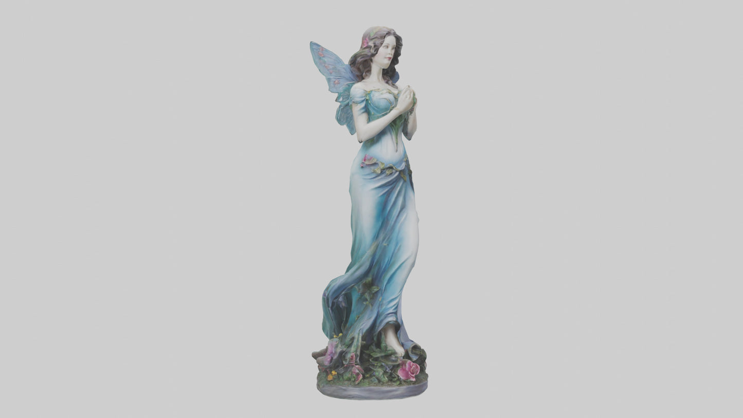 3D model Enchanted Lady statue model VR / AR / low-poly