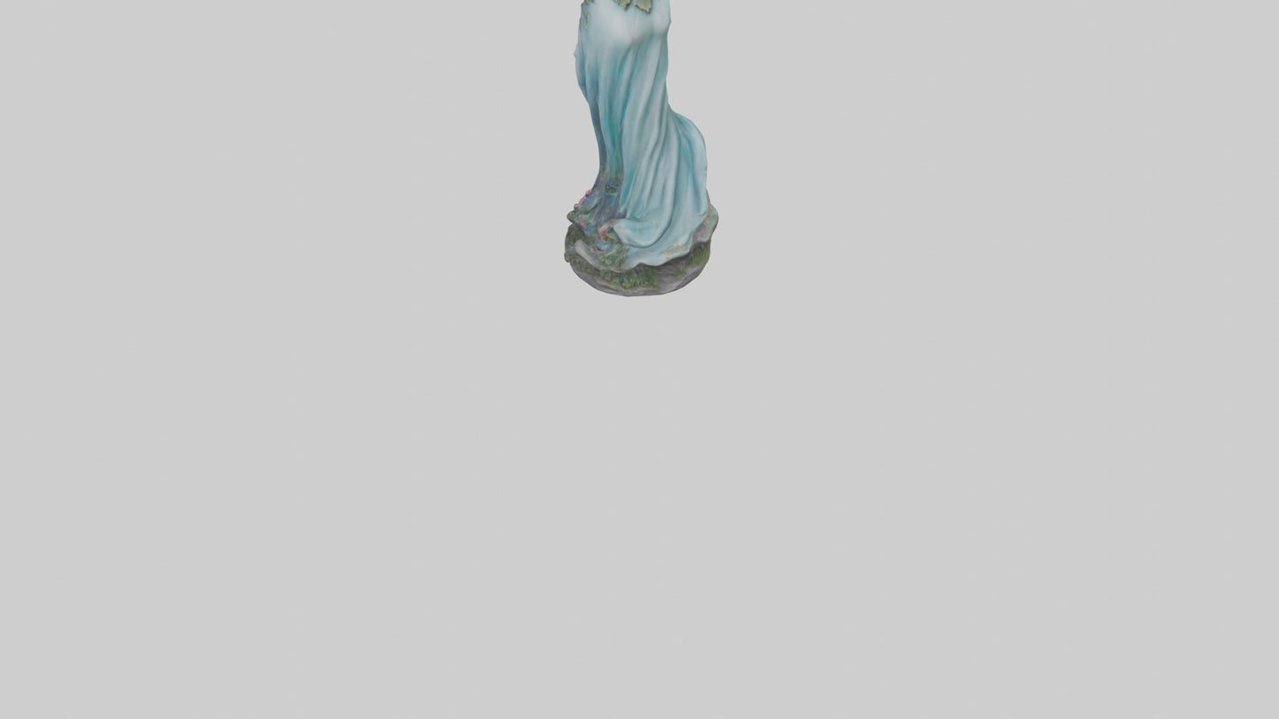 3D model Enchanted Lady statue model VR / AR / low-poly