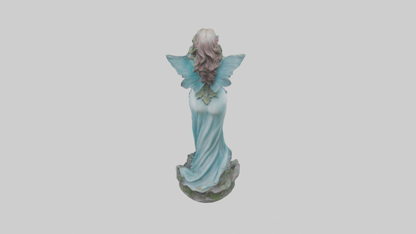 3D model Enchanted Lady statue model VR / AR / low-poly