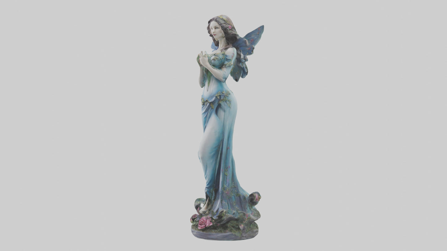 3D model Enchanted Lady statue model VR / AR / low-poly