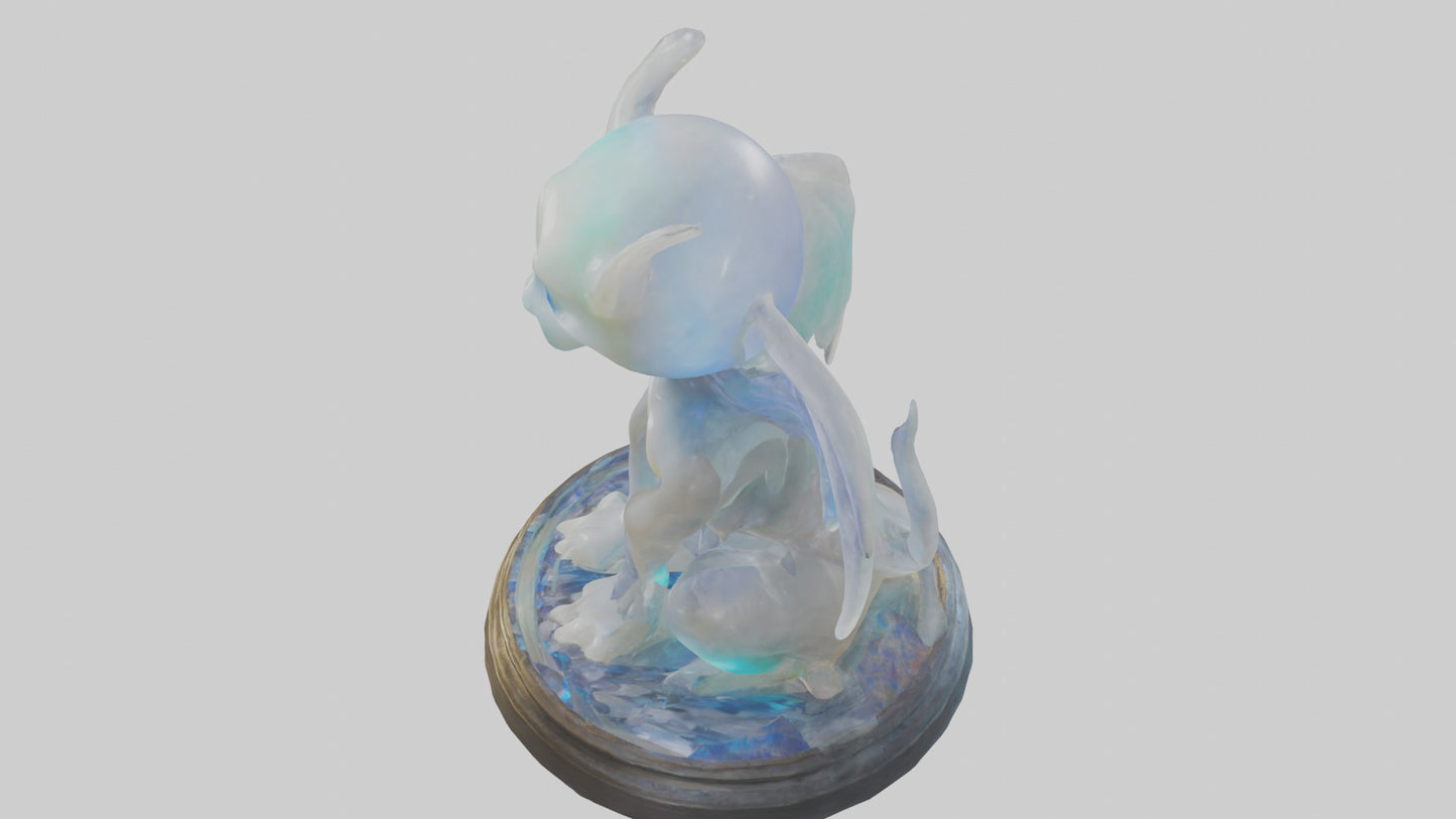 3D model Enchanted Moonstone statue model VR / AR / low-poly
