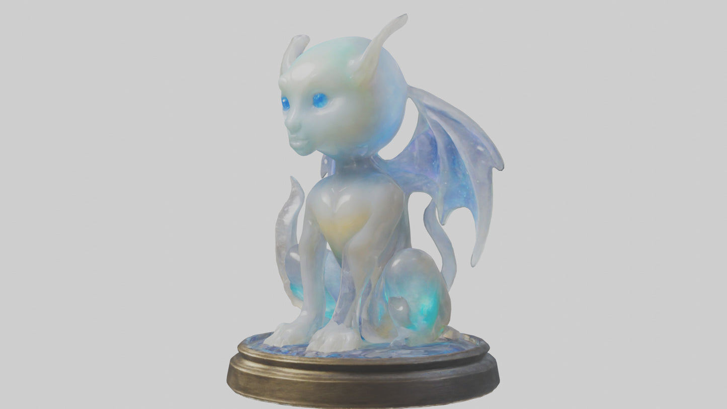 3D model Enchanted Moonstone statue model VR / AR / low-poly